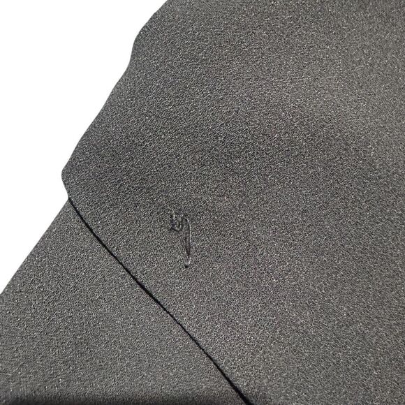 Babs Junior 1940s True Vintage Black Crepe Peplum Dress with Beaded Trimming - Picture 10 of 16